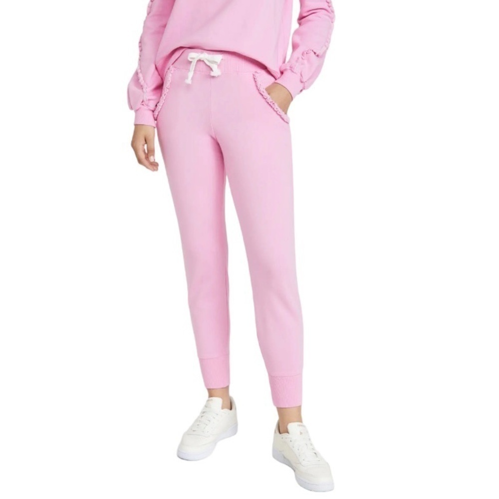 NWT Generation Love Asta Ruffle Sweatpants in Bubblegum Pink Large